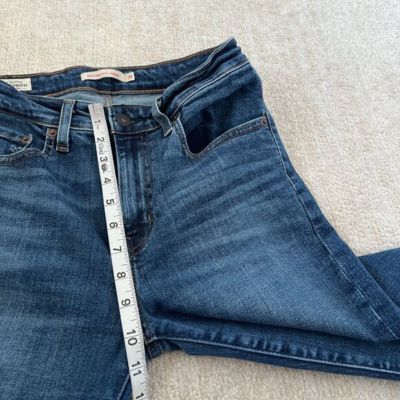 Levi’s Premium 721 High Rise Skinny Blue Jeans 28 - Picture 7 of 11